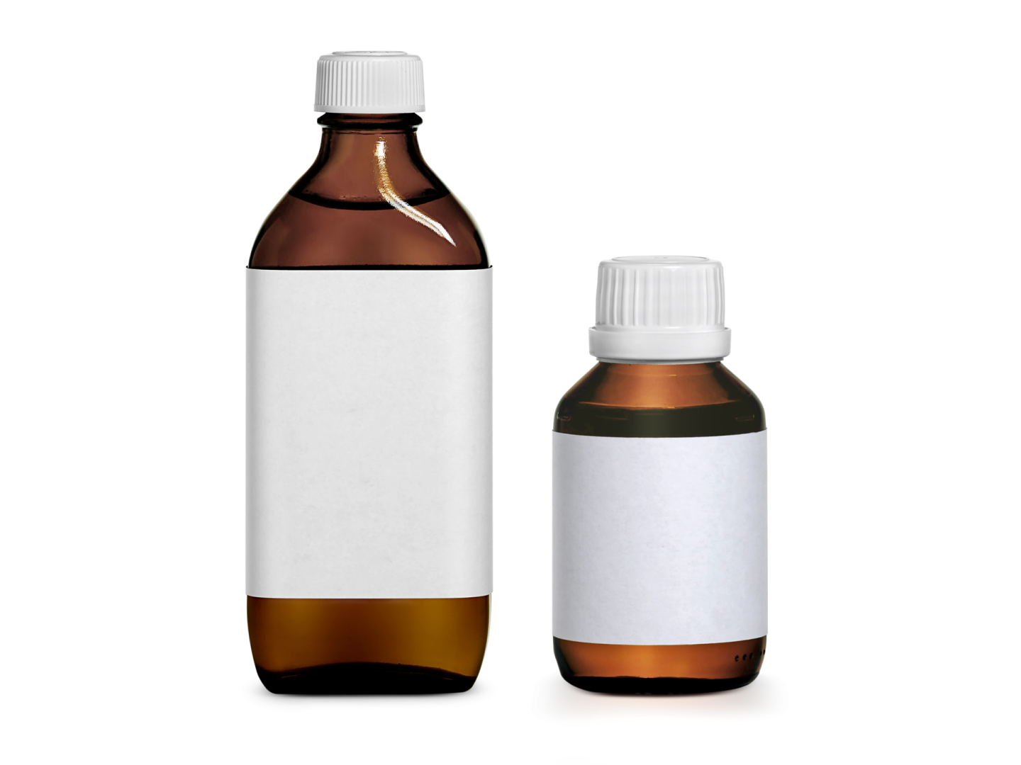 a bottle of essential oil next to an empty bottle