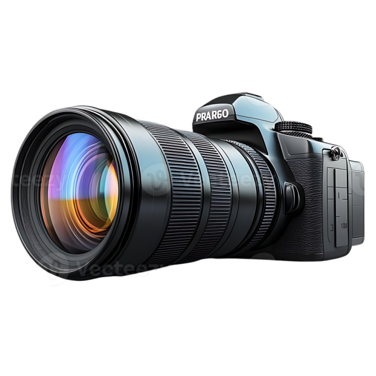 a digital camera on a white background
