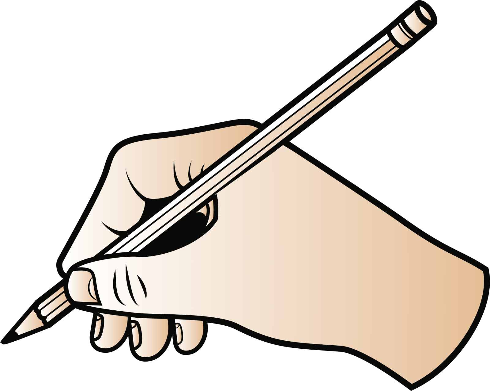 a hand holding a pencil