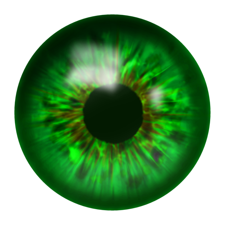 an image of a green eye