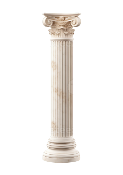 a white marble column