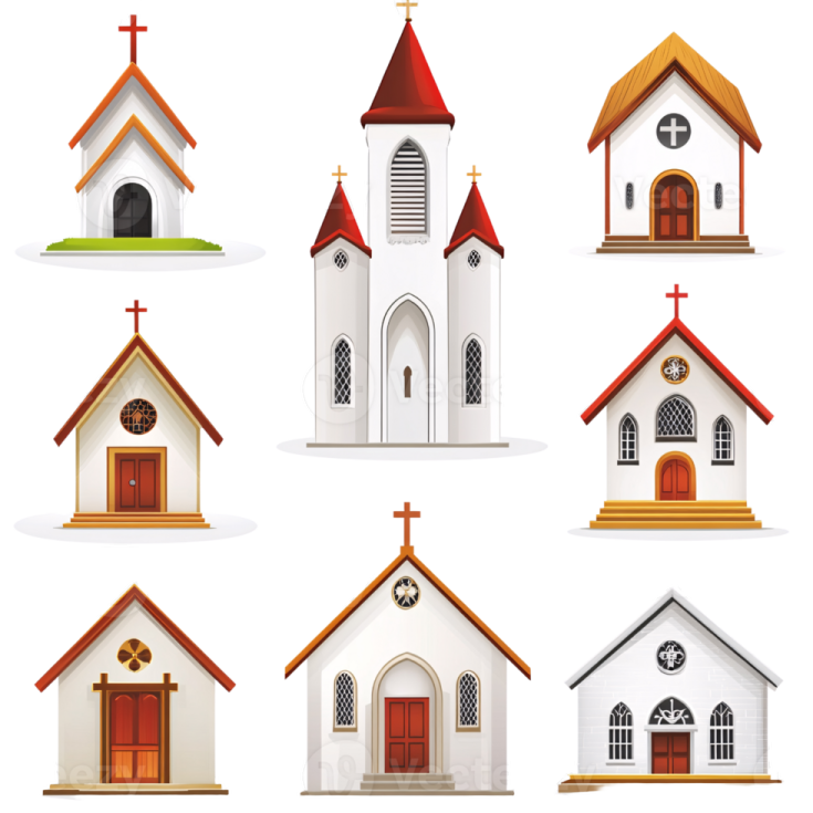 a set of different churchs