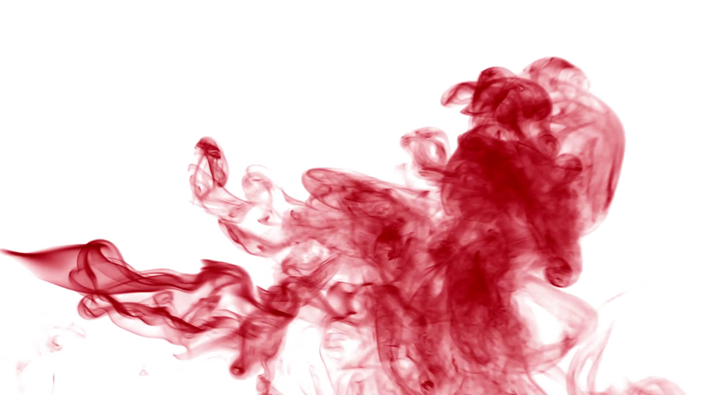 red smoke on a white background