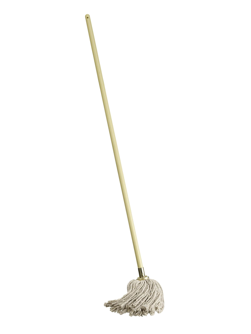a broom with a long handle on a white background
