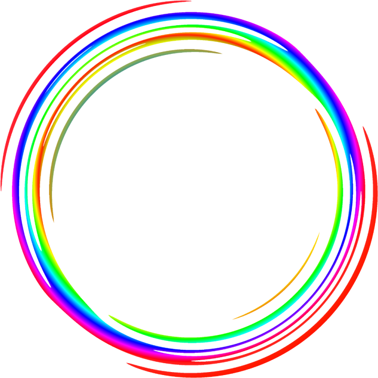 an image of a rainbow colored circle