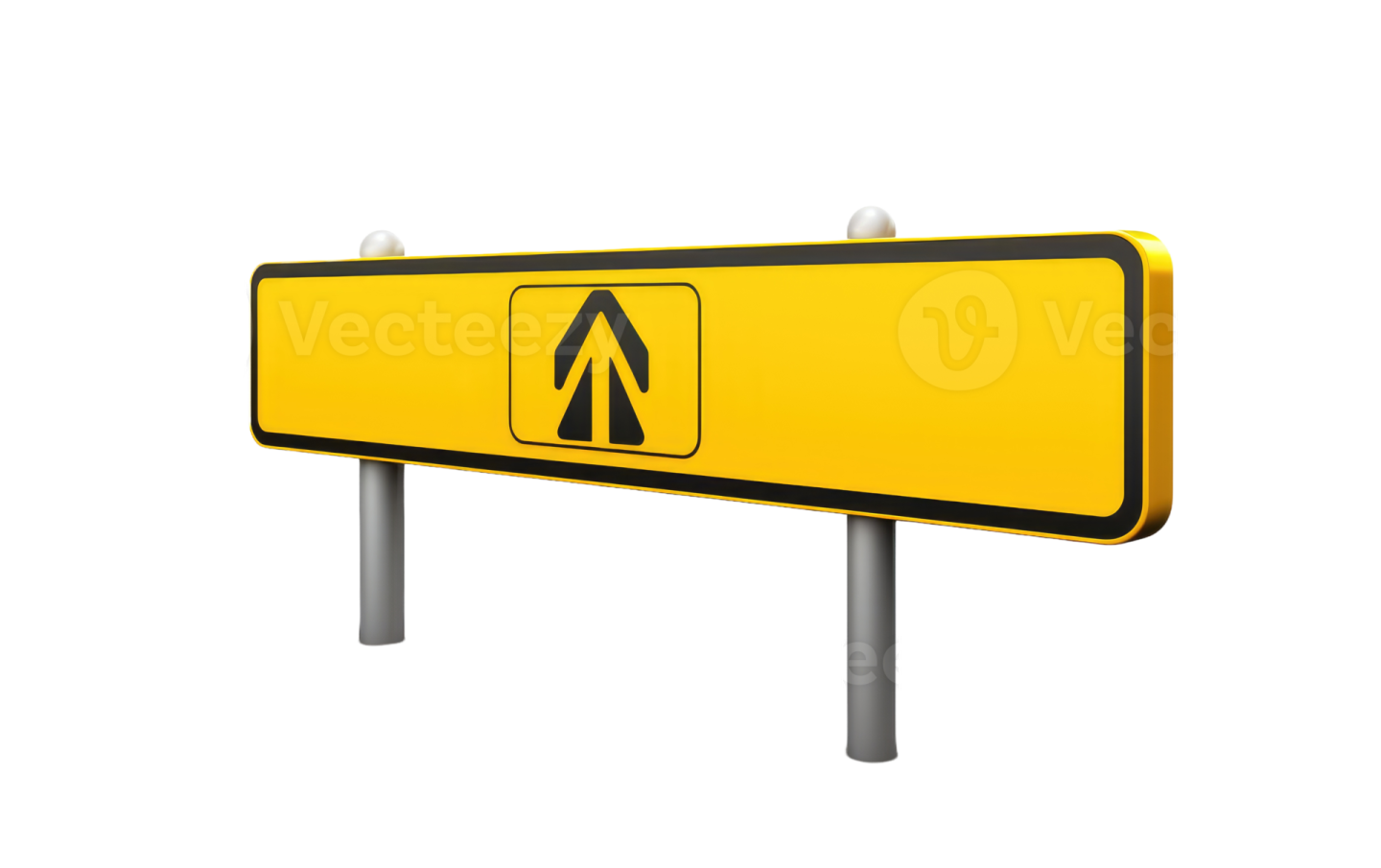 a yellow road sign with an arrow pointing to the right