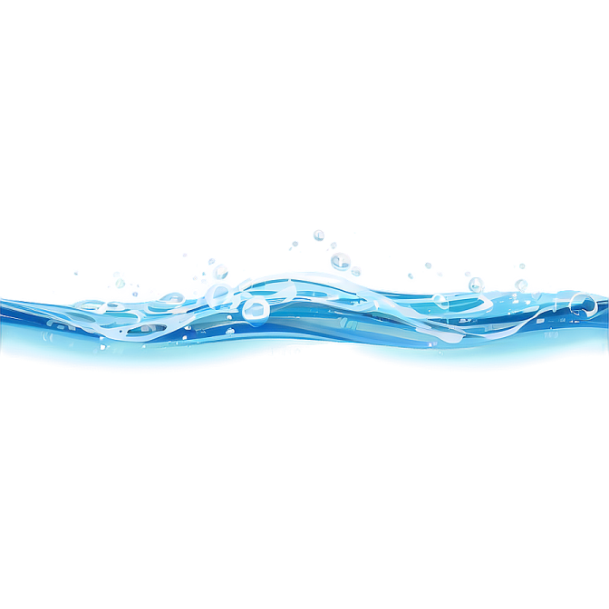 a blue wave of water on a white background