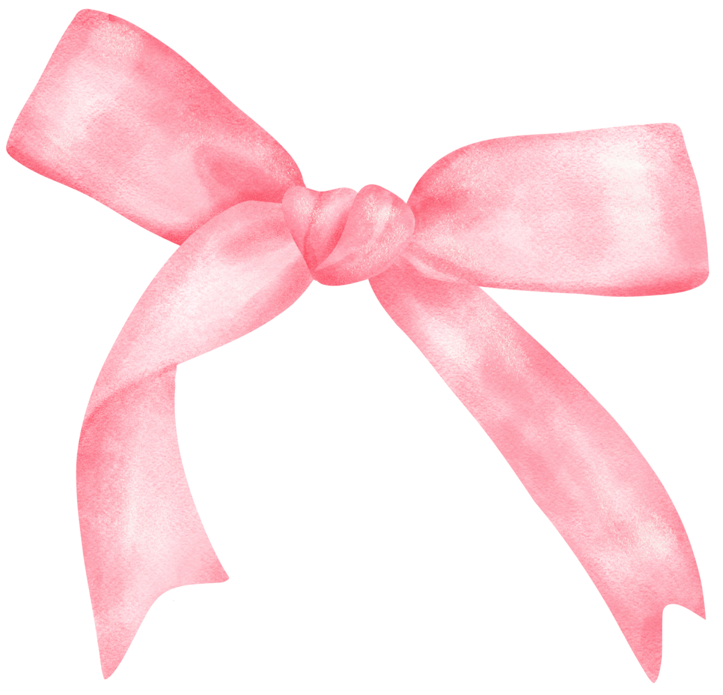 a pink bow on a white background