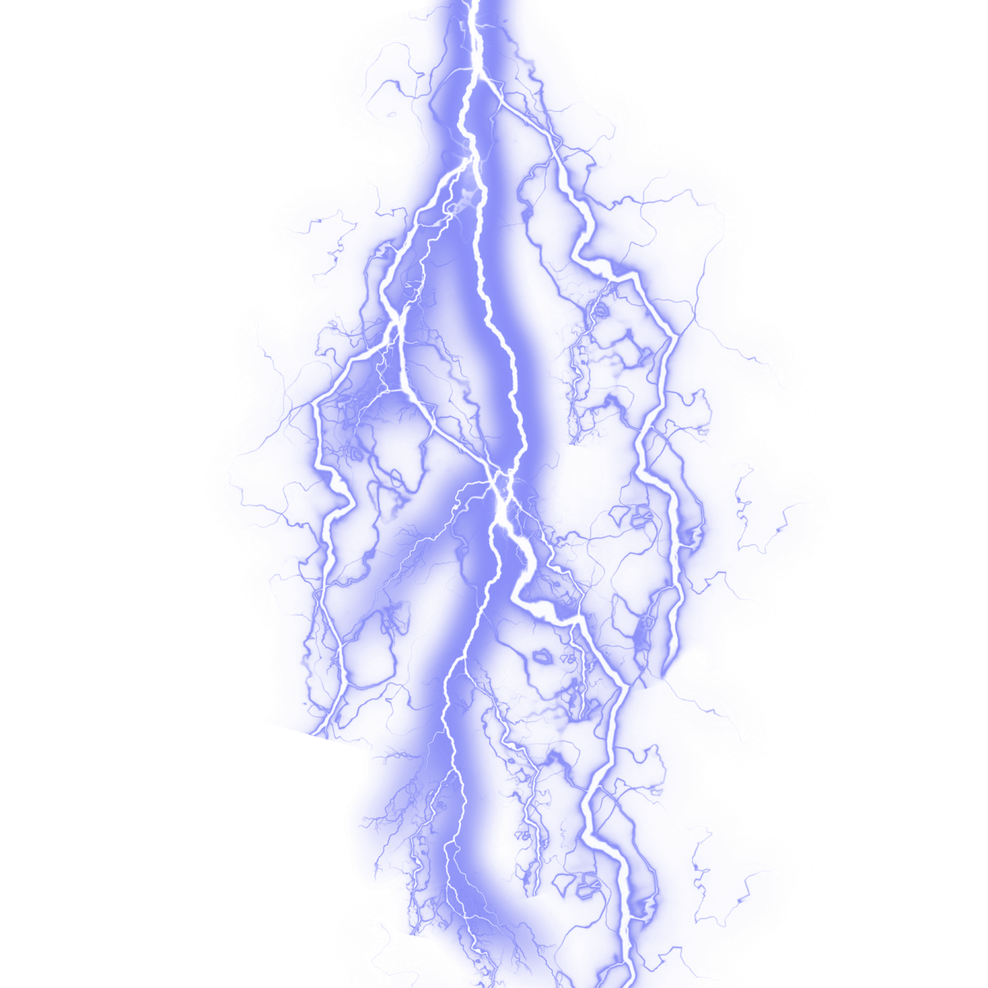 a lightning bolt on white background