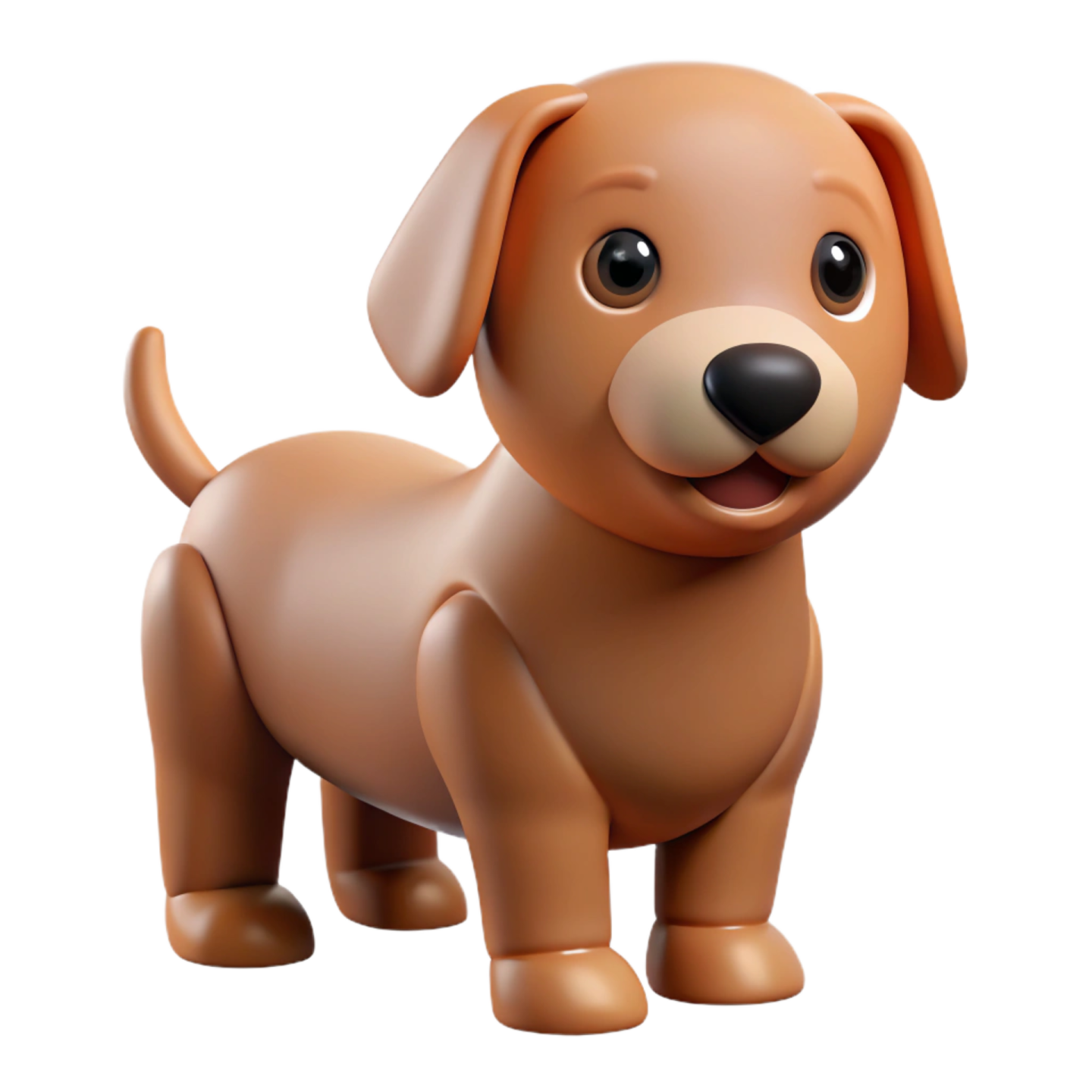 a small brown dog with big eyes