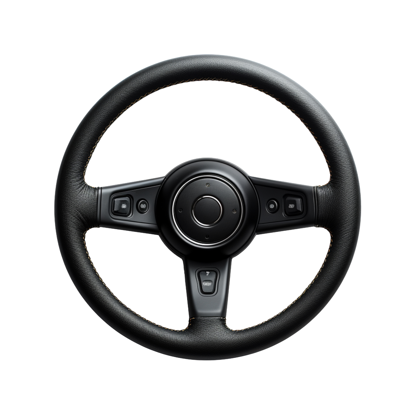 a steering wheel on a white background