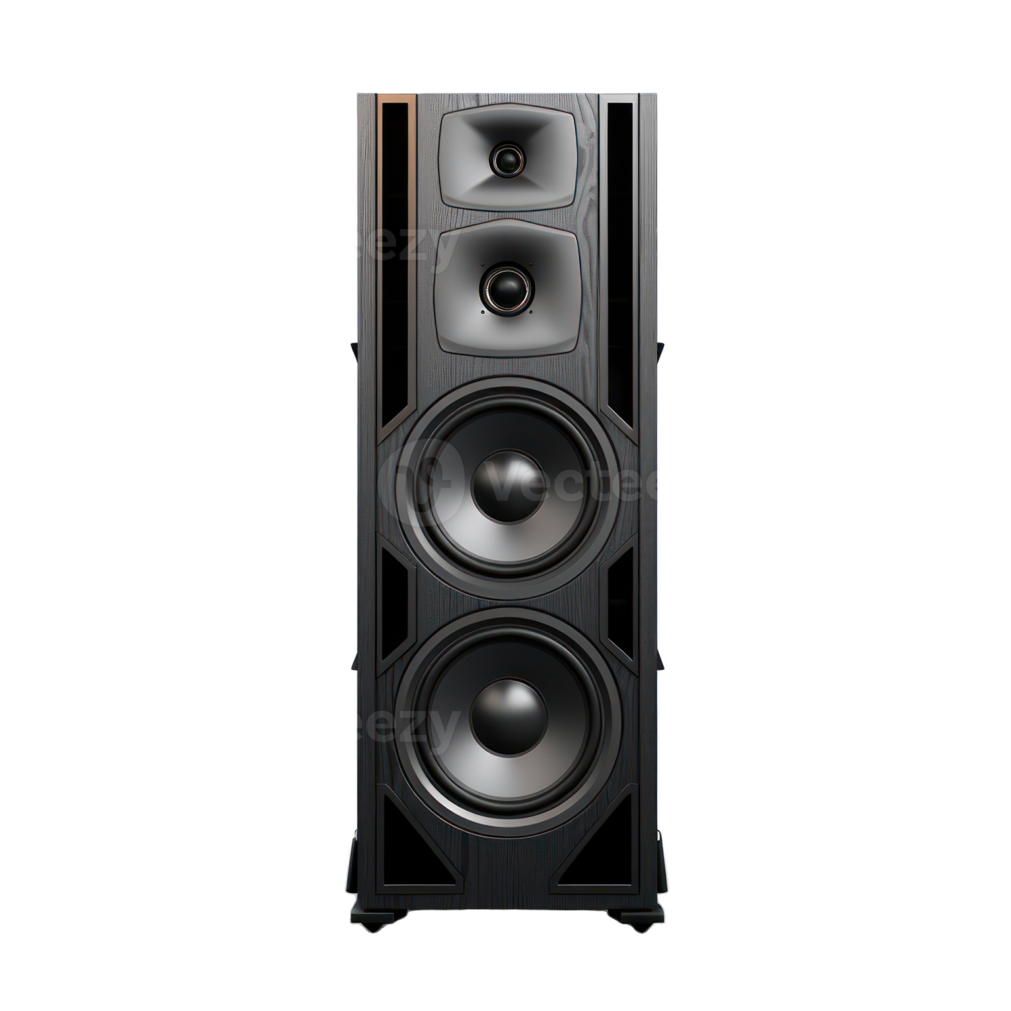 a pair of speakers on a white background