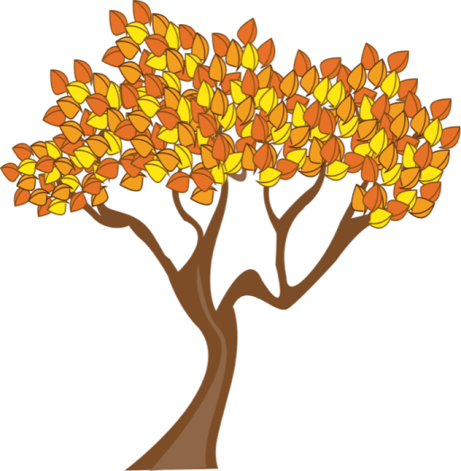 a tree with yellow leaves