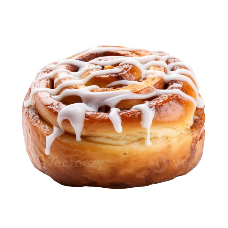 a close up of a dough on a white background