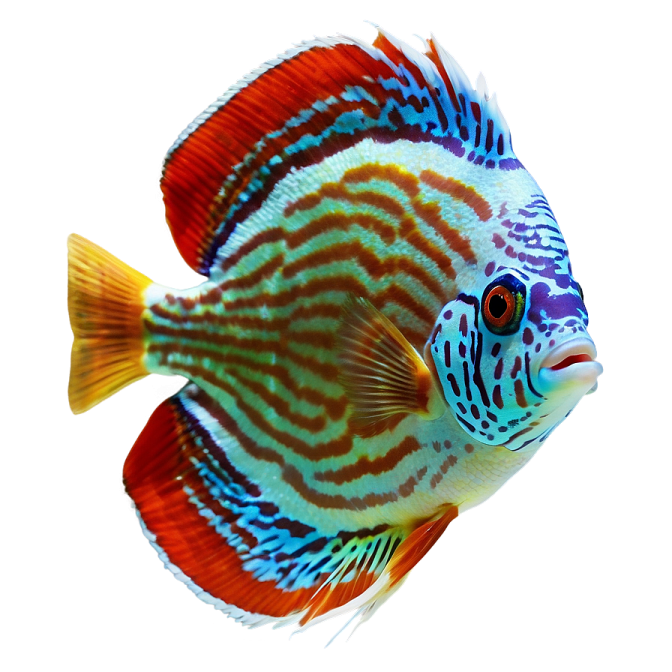 a close up of a fish on a white background
