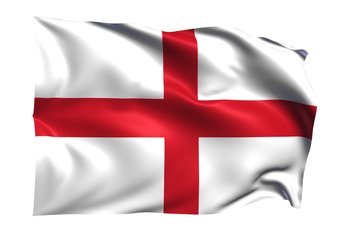 the flag of england on a white background