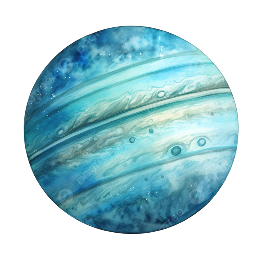 a watercolor painting of the planet jupiter