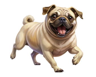 a dog with its mouth open and tongue out