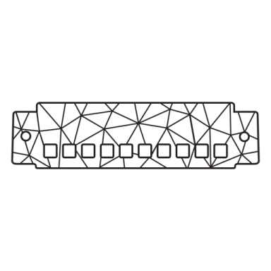 a black and white mosaic tile pattern