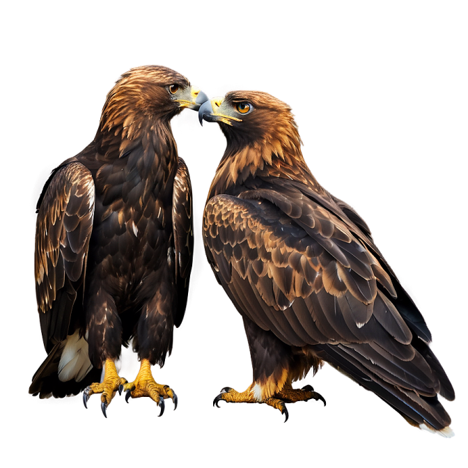 a couple of birds standing next to each other bird