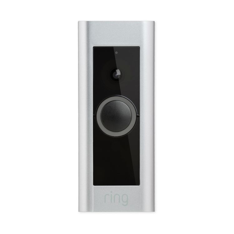 the ring video doorbell is shown on a white background