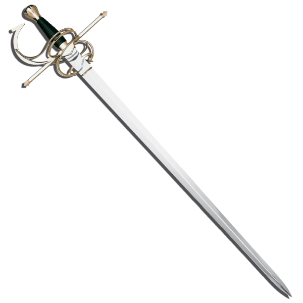 a sword on a white background