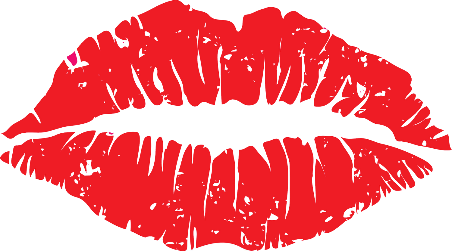 a red lipstick with black spots on it