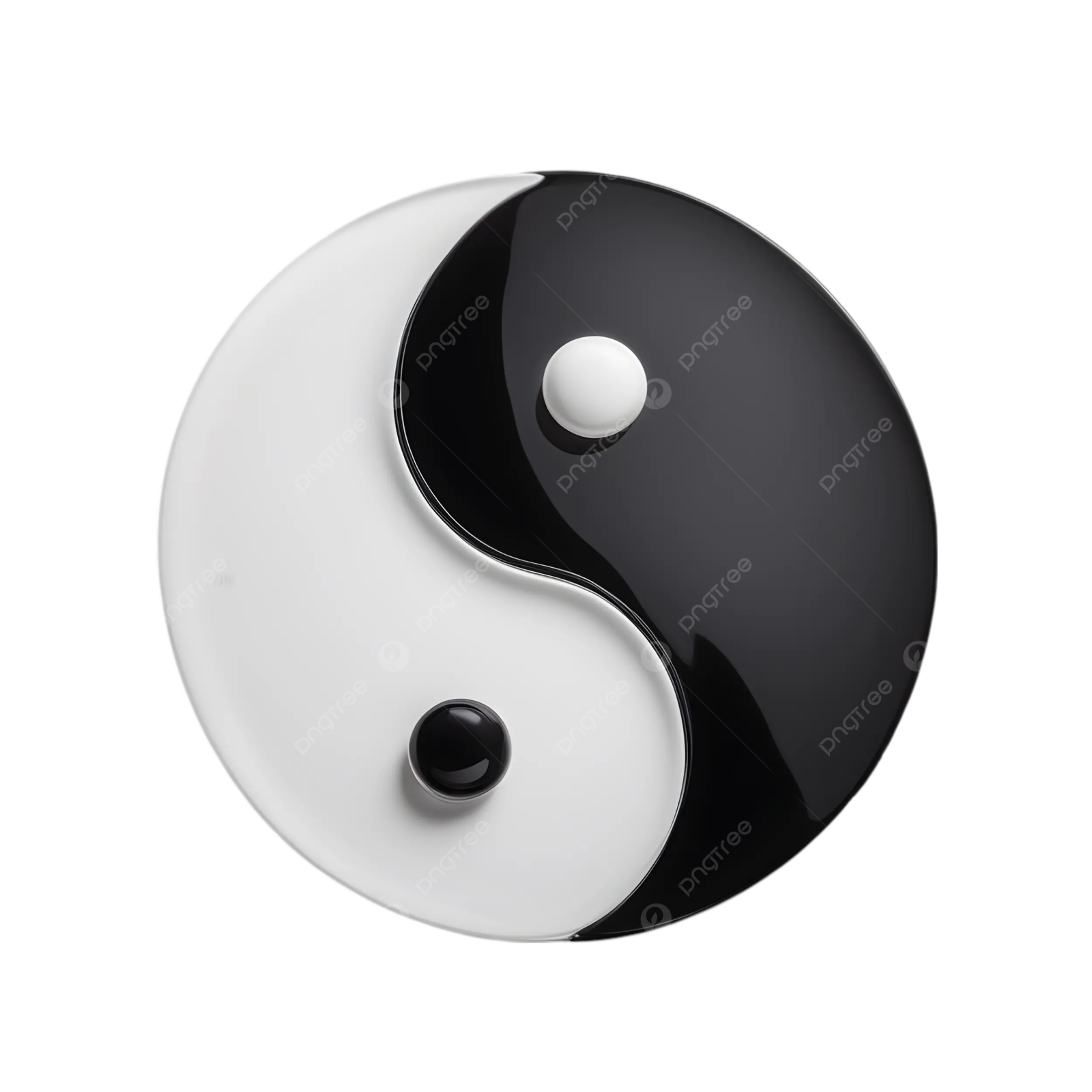 the yin symbol on a white background