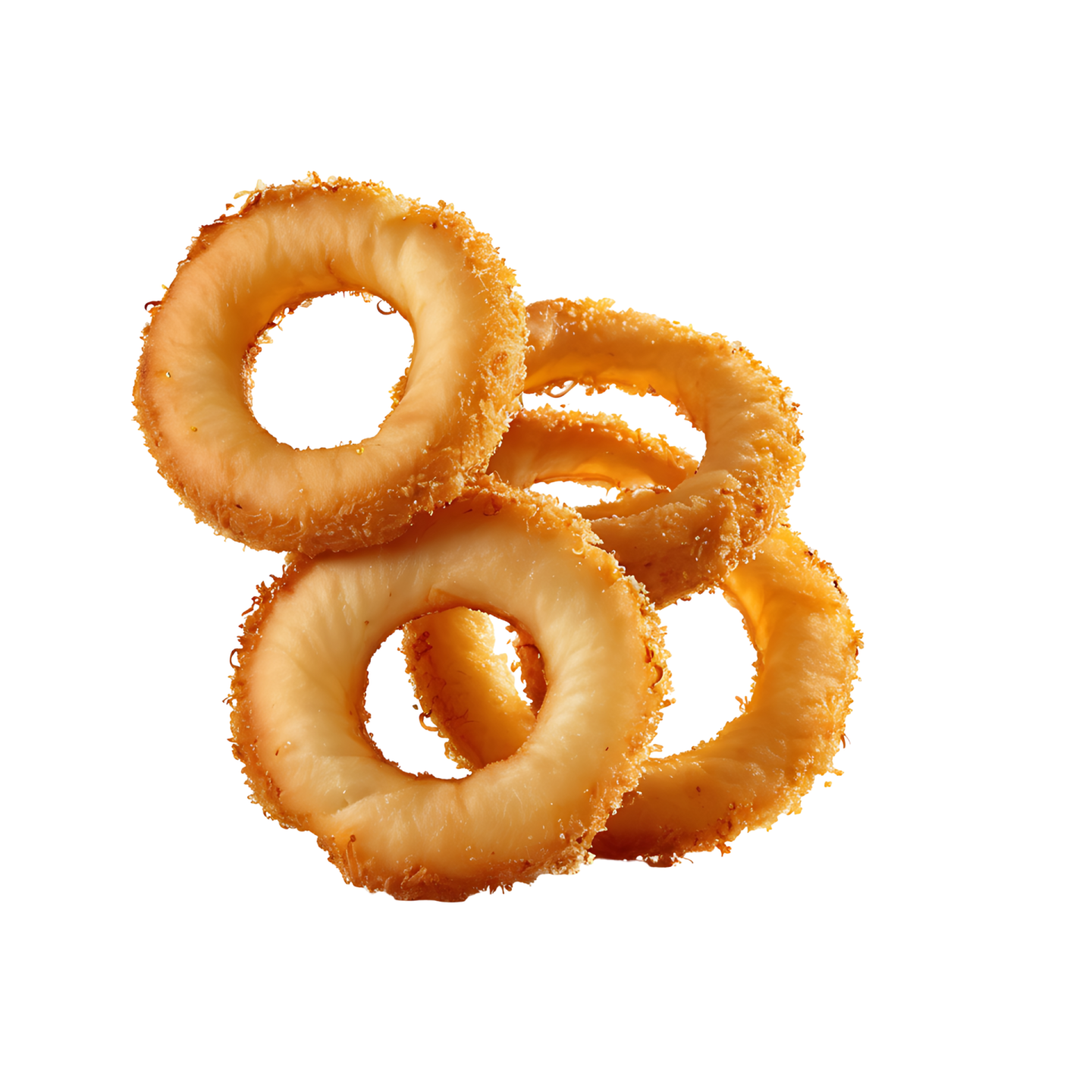 a pile of onion rings