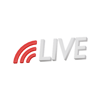 the live logo on a white background