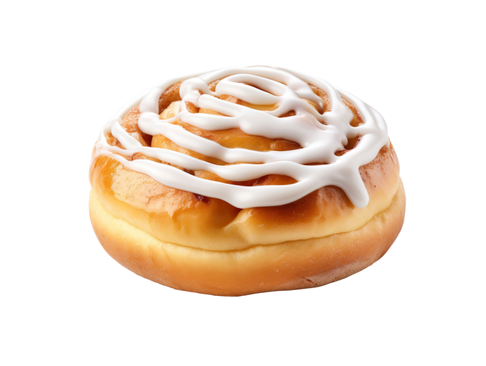 a close up of a dough with icing on it