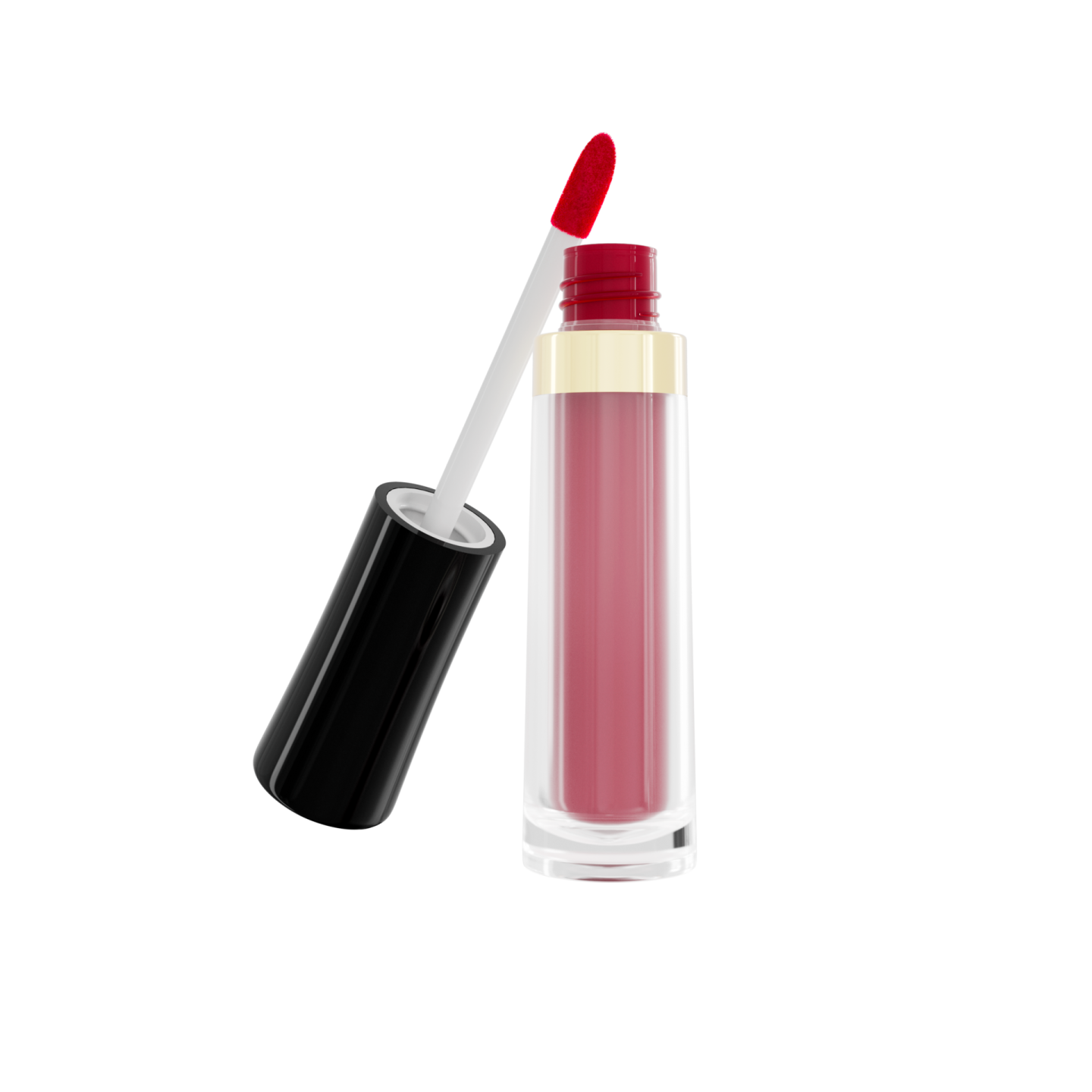 a bottle of lipstick on a white background
