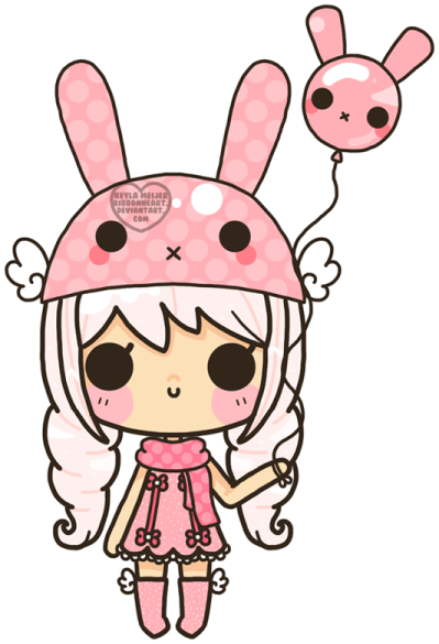 a cute little girl with pink bunny ears and a pink dress