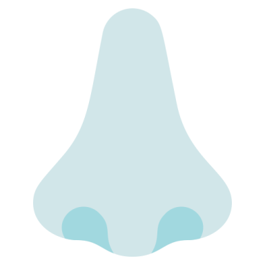 a white bell with blue bells