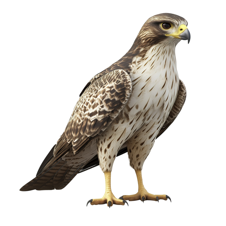 a close up of a bird on a white background