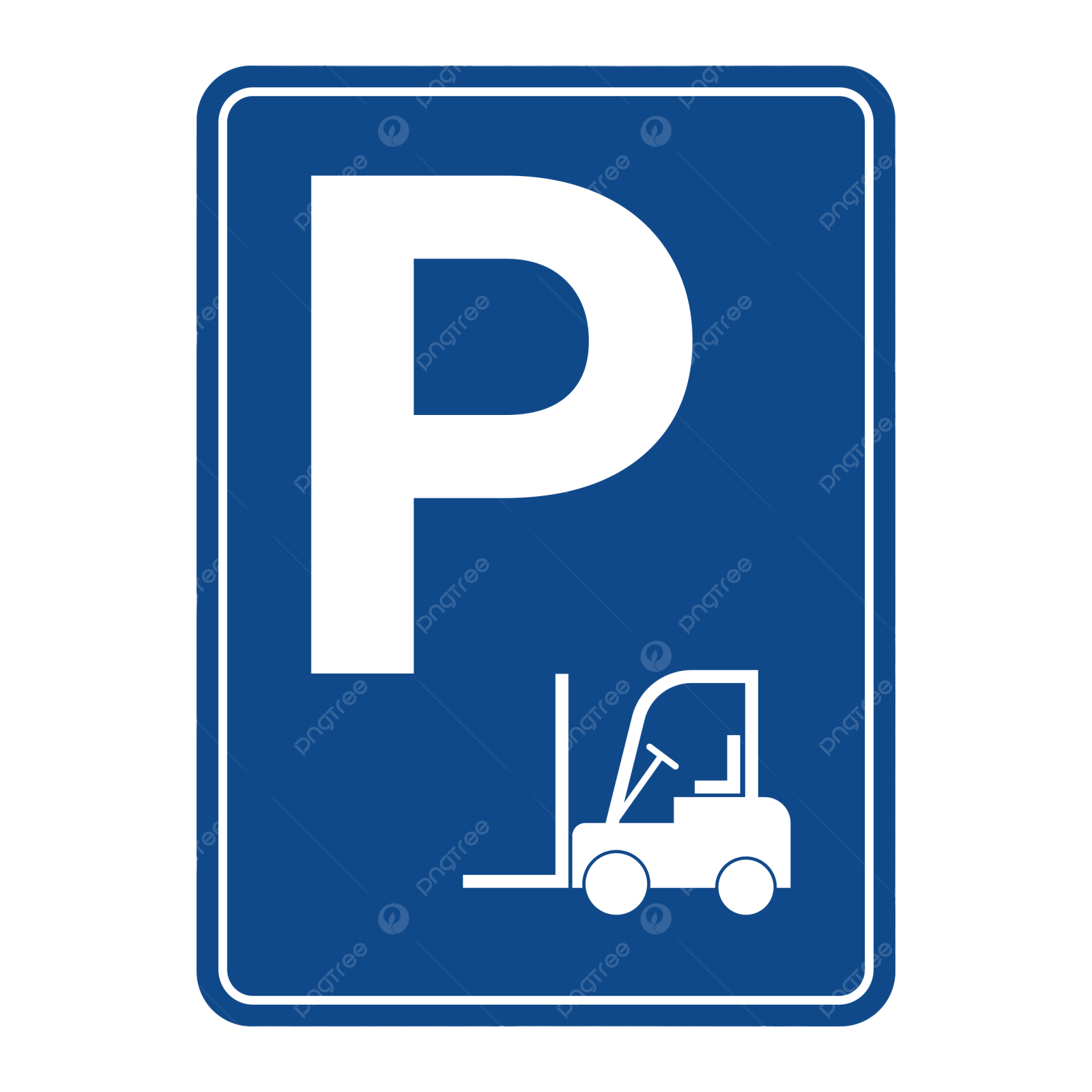 a blue parking sign with the letter p