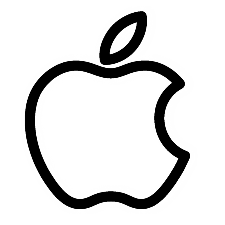 an apple logo