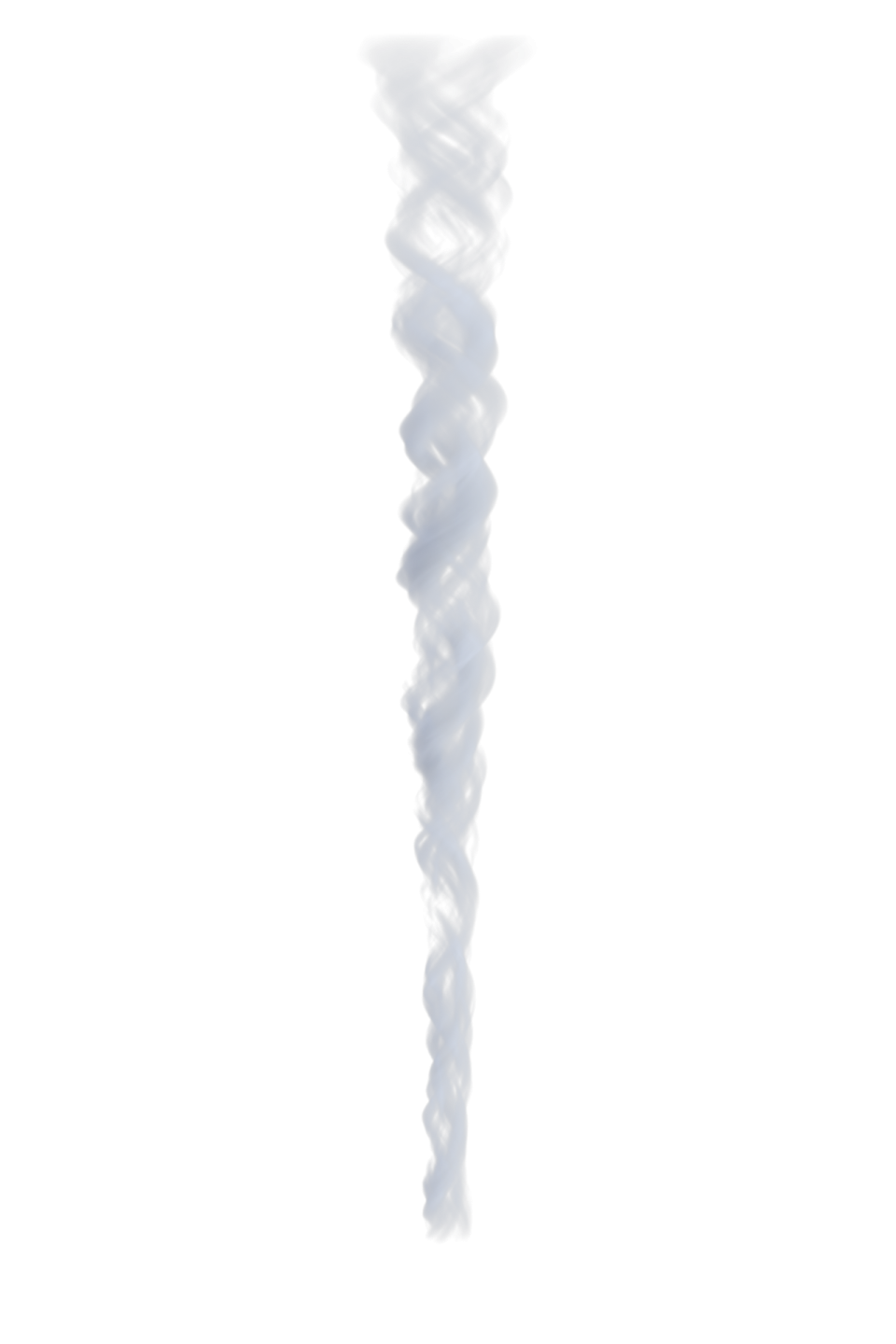 a spiral of smoke on a white background