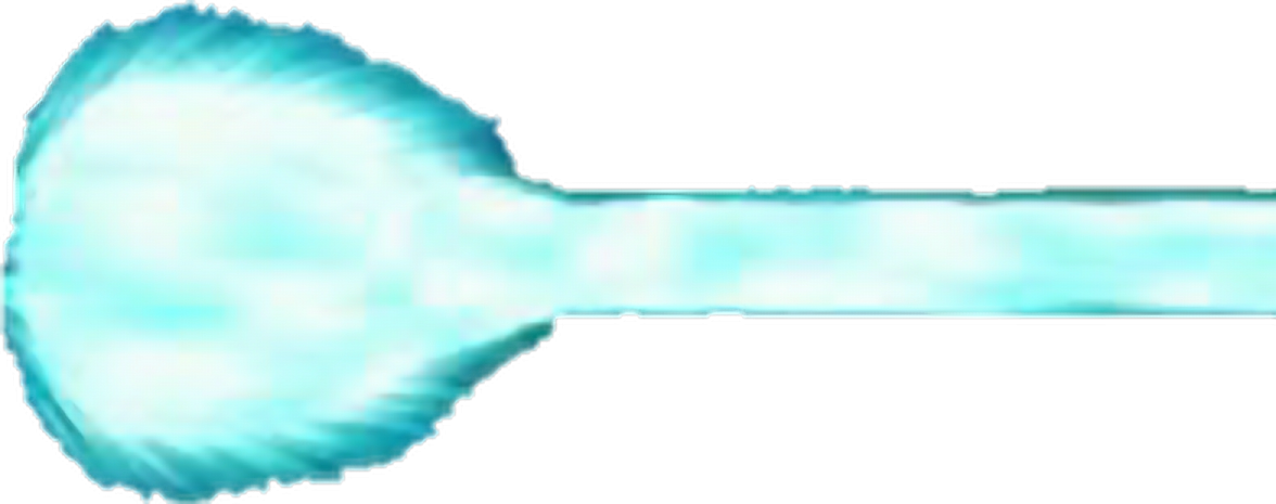 a blue key with a white background