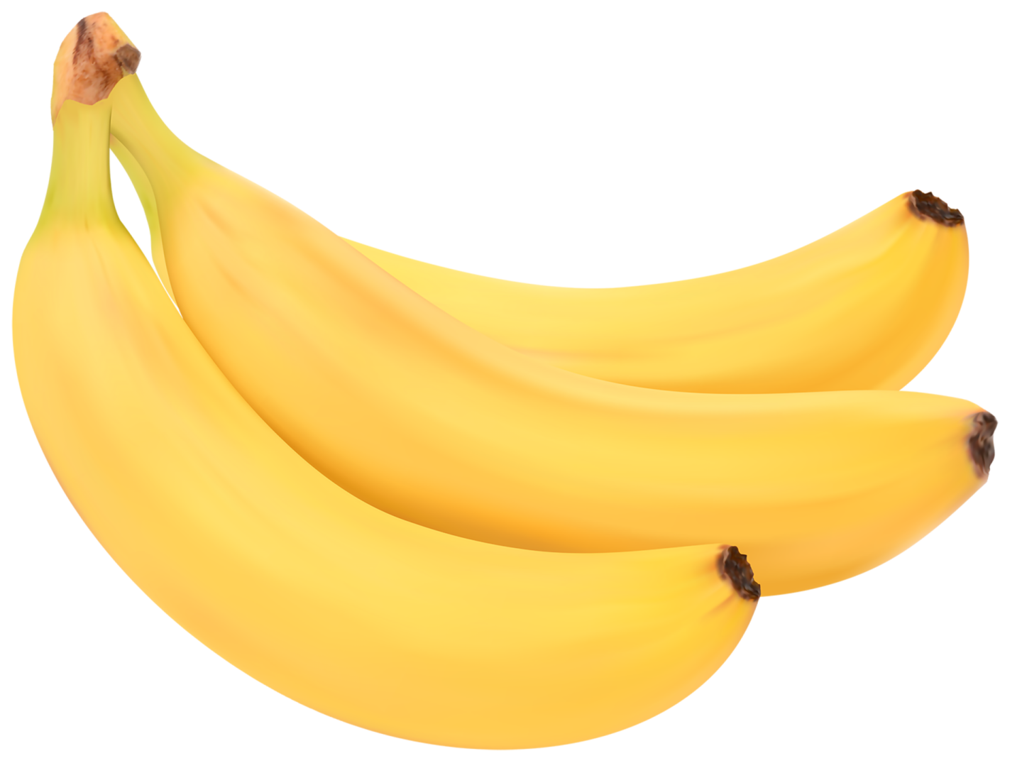a bunch of bananas on a white background