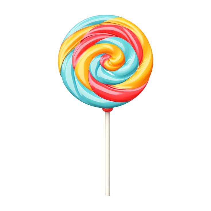 a colorful lobok on a white background