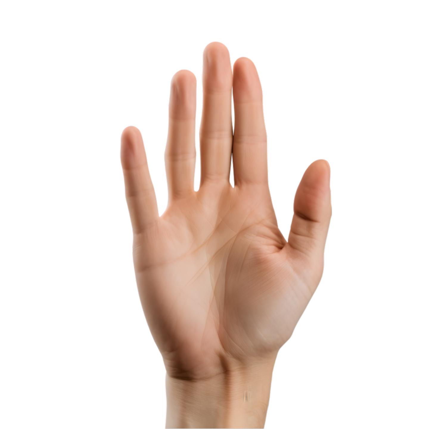 a person's hand in the air