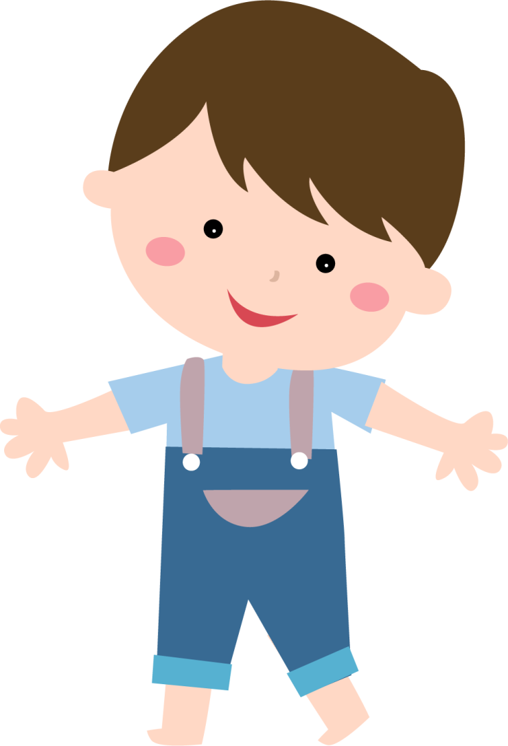 a little boy with a backpack on his back