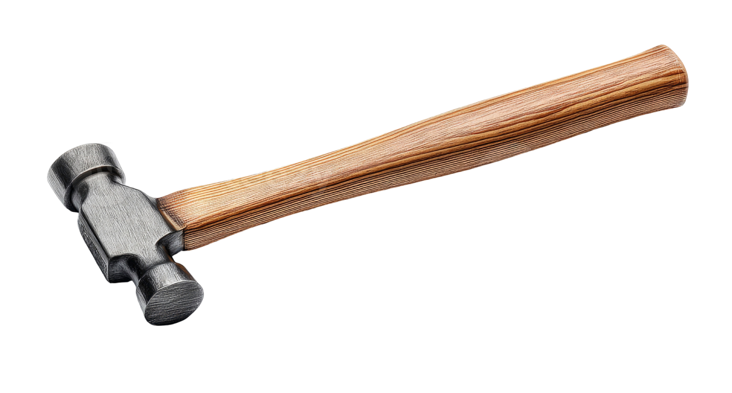 a hammer on a white background