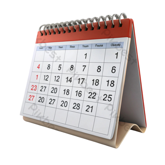 a calendar with the date circled on it