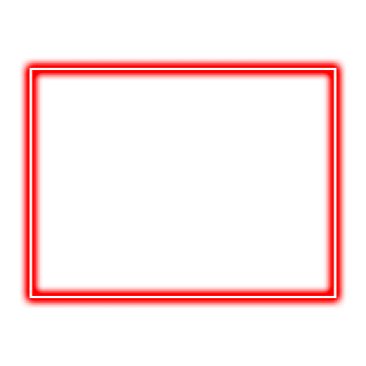 a black square frame on a white background