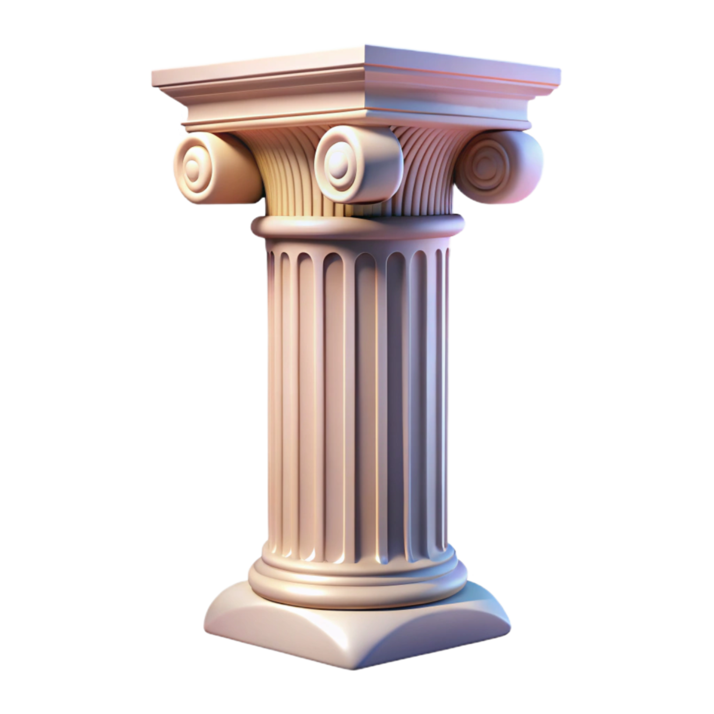 a 3d model of a column