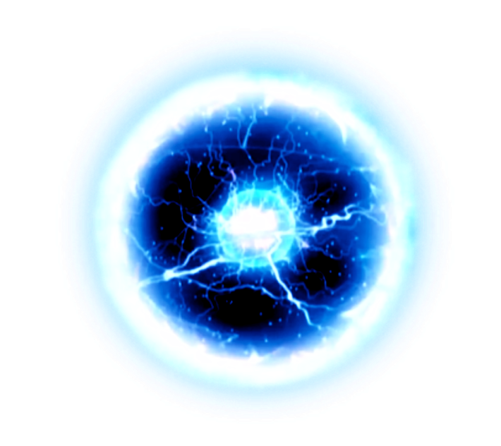 an image of a blue plasma ball