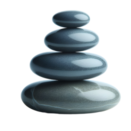 a stack of stones on top of each other stones