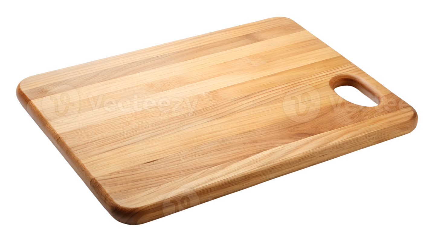 a cutting board on a white background
